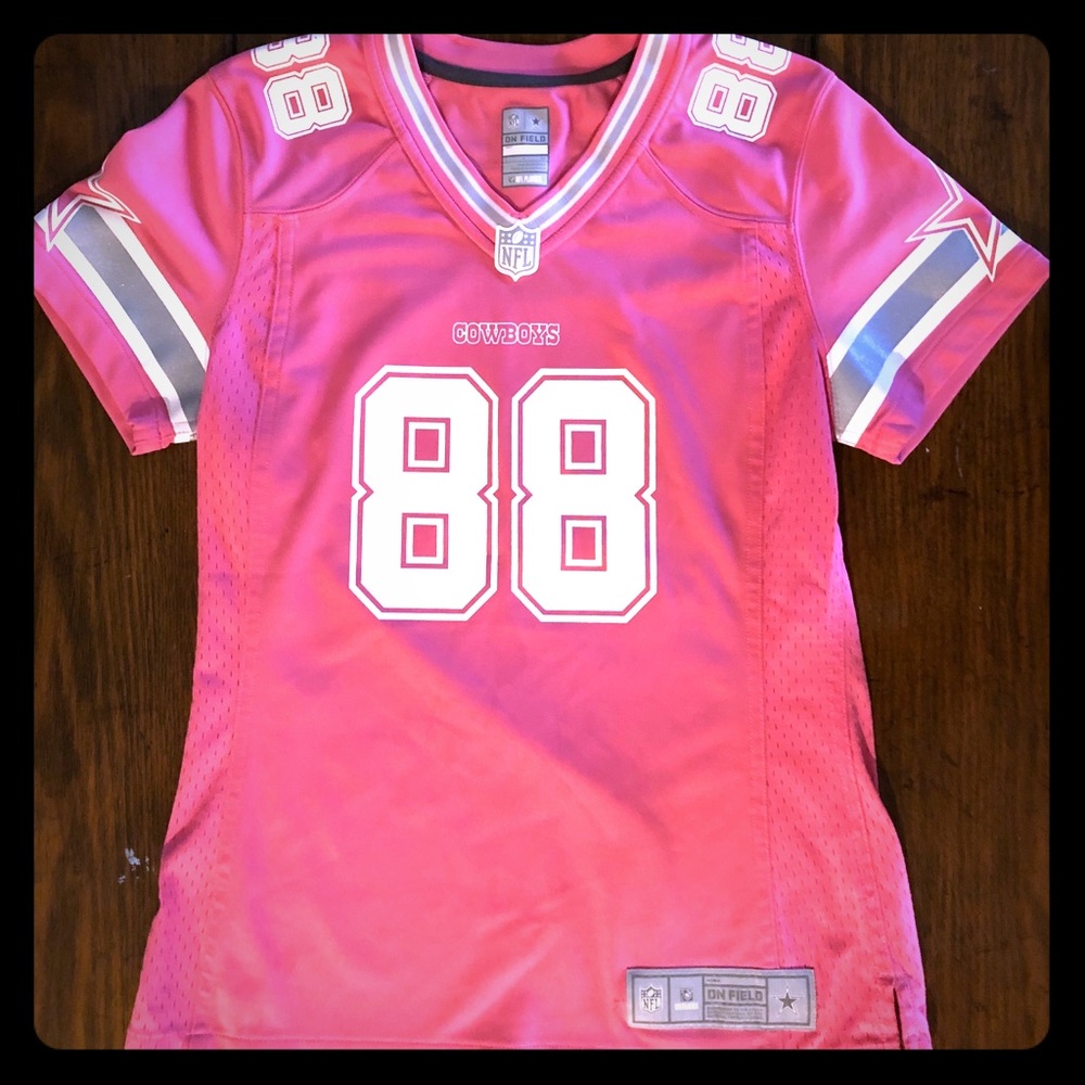 Pink NFL official Dallas cowboys jersey
